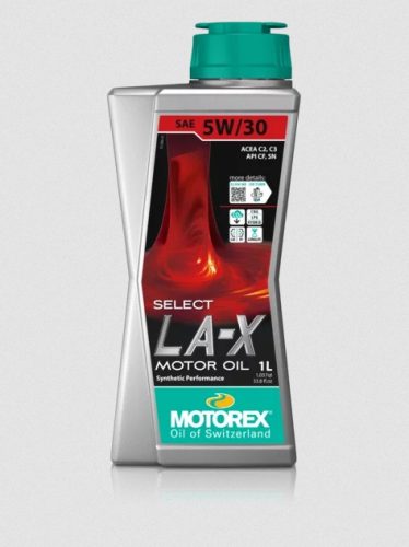 MOTOREX SELECT LA-X 5W30 1L (C2, C3 BMW, MB, VW, Fiat, GM)